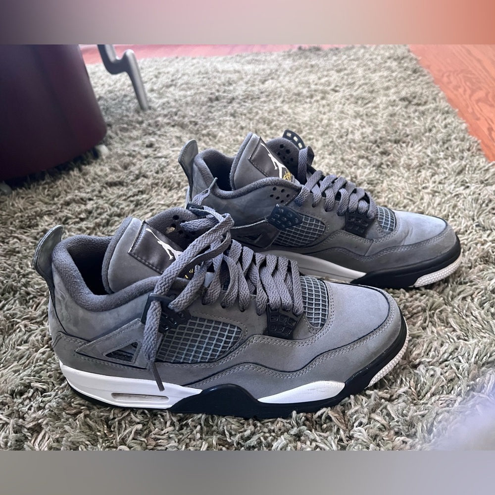 Jordan 4 Retro Cool Grey High Top Sneakers